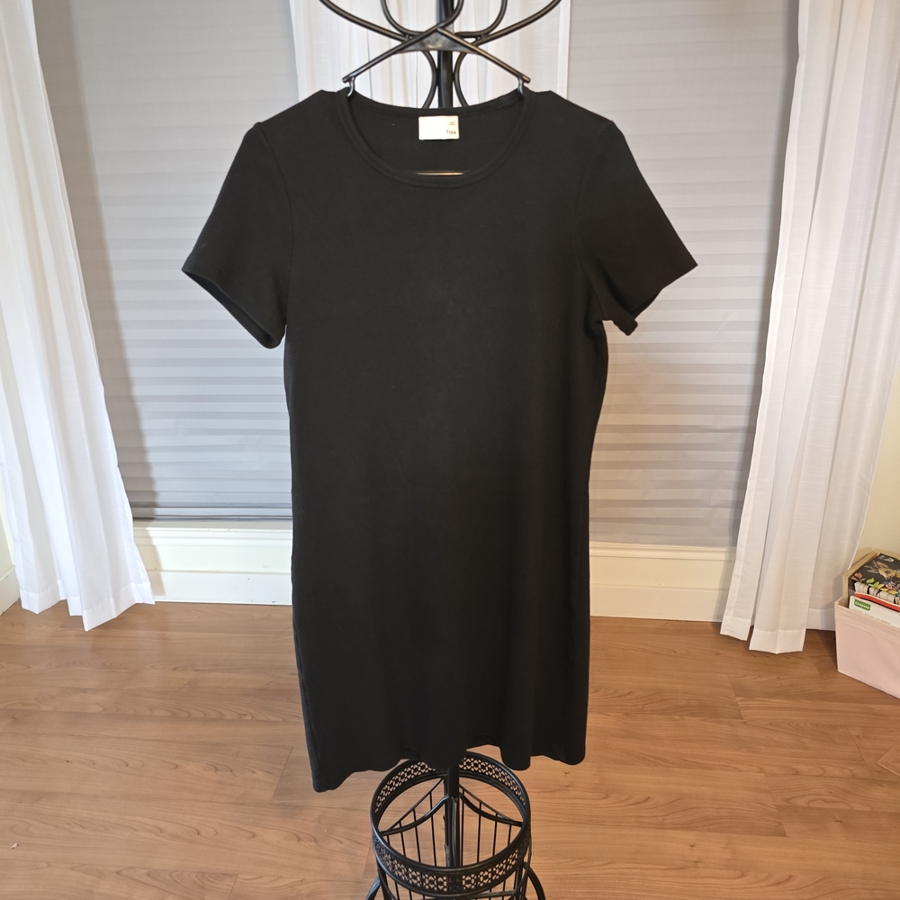Wilfred Free OASIS DRESS Aritzia Wilfred Classic Black Mini Dress Large - Picture 3 of 10